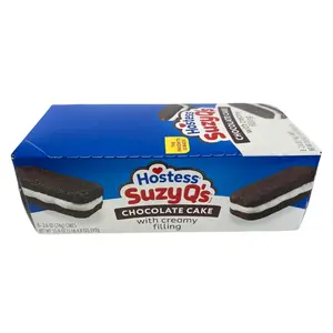 Hostess Suzy Q's Chocolate Cake with Creamy Filling - 8-Count, 20.8 oz Box, Dessert Snack for Sharing and Indulging
