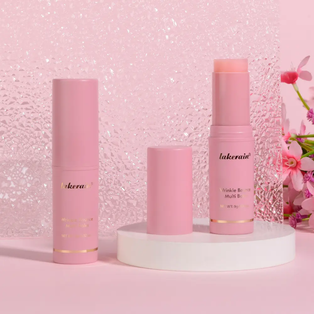 Pink Collagen Protein Facial Primer - Dewy, Compact, Silky Moisturizing Skin Base for Daily Makeup & Foundation Application, Hydration Boost, Face Neck Lips, All Skin Types, Sensitive Safe
