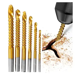 High-Speed Steel Drill Bits Set, Specialized for Iron and Stainless Steel, Woodworking Round Shank Drills, Comprehensive Drill Bit Collection