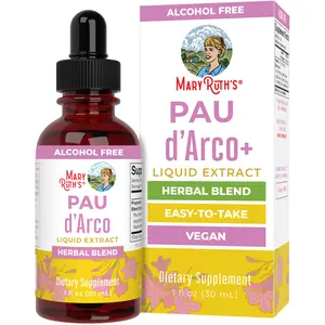 Pau D'Arco Herbal Blend by MaryRuth's - Reishi Mushroom - Echinacea angustifolia - Vegan - Non-GMO Project Verified - Gluten Free - 30 Servings
