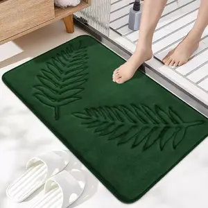 Memory Cotton Bathroom Mat, Absorbent Non-Slip Rug for Living Room Bedroom Kitchen Entrance, Durable Memory Foam Floor Covering, Water Absorbent Mat, Bath Mats, Soft Absorbent Mat