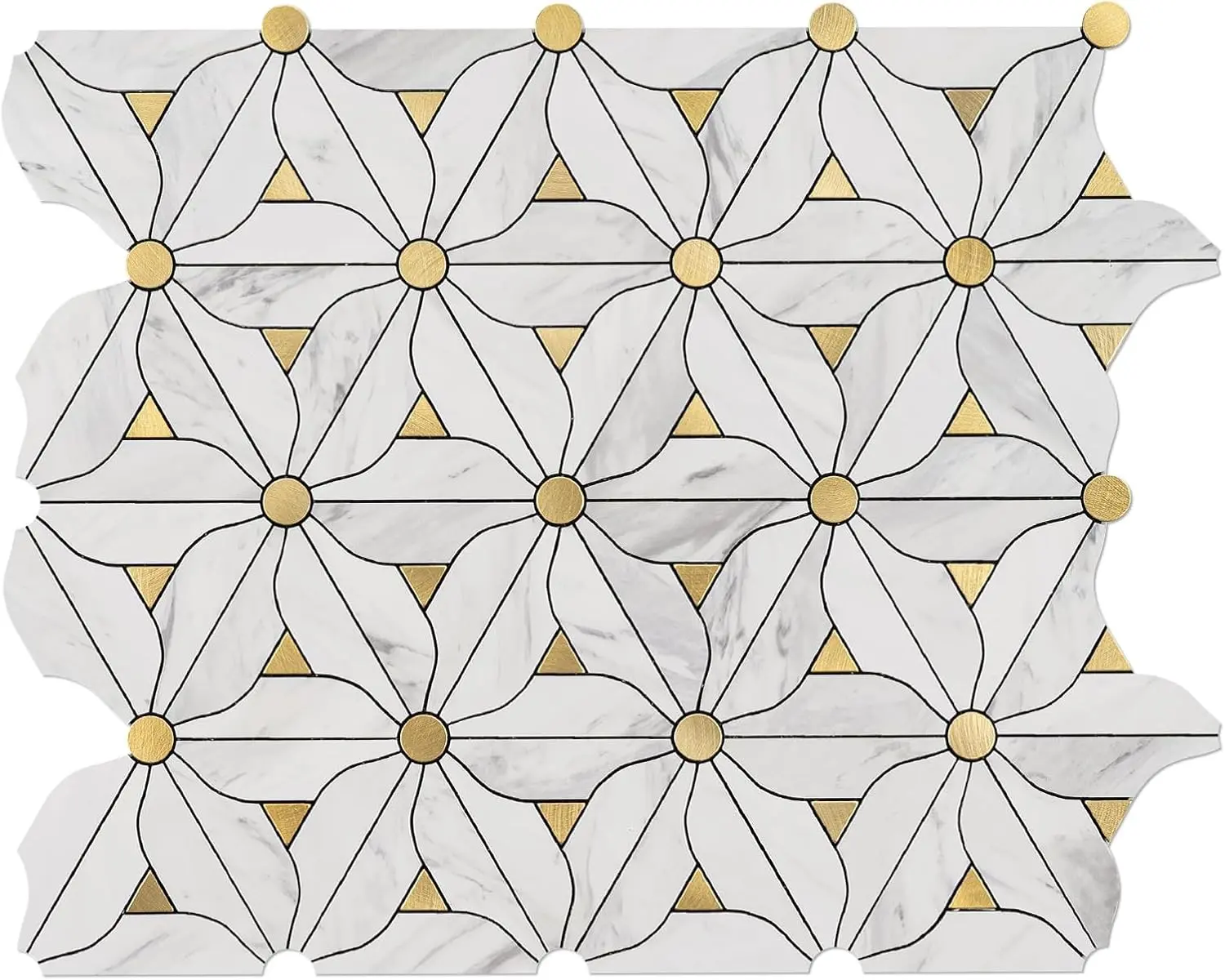 10 Sheets Peel and Stick Self Adhesive Waterproof PVC Wall Tiles for Kitchen Bathroom Laundry Room Decorative Wall Tiles
