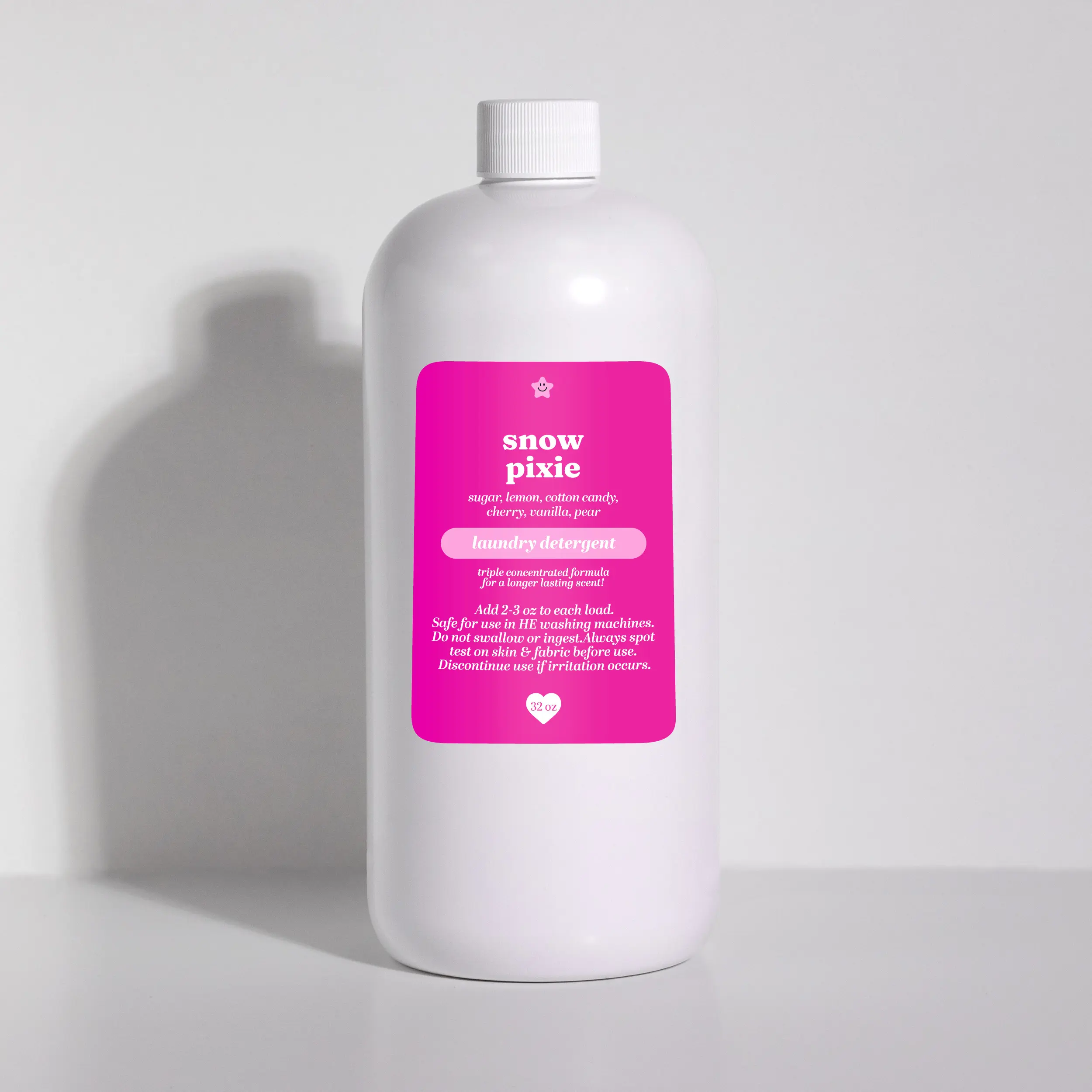 Snow Pixie Luxury Liquid Detergent - 32oz Household Scented Laundry Detergent - Long-lasting Scent