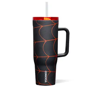 Disney Marvel Cruiser 40 oz Straw Cup with Dual Function Sip + Straw Lid Soft Grip Handle & Stay Put Silicone Bottom Inspired by Spider-Man and Miles Morales