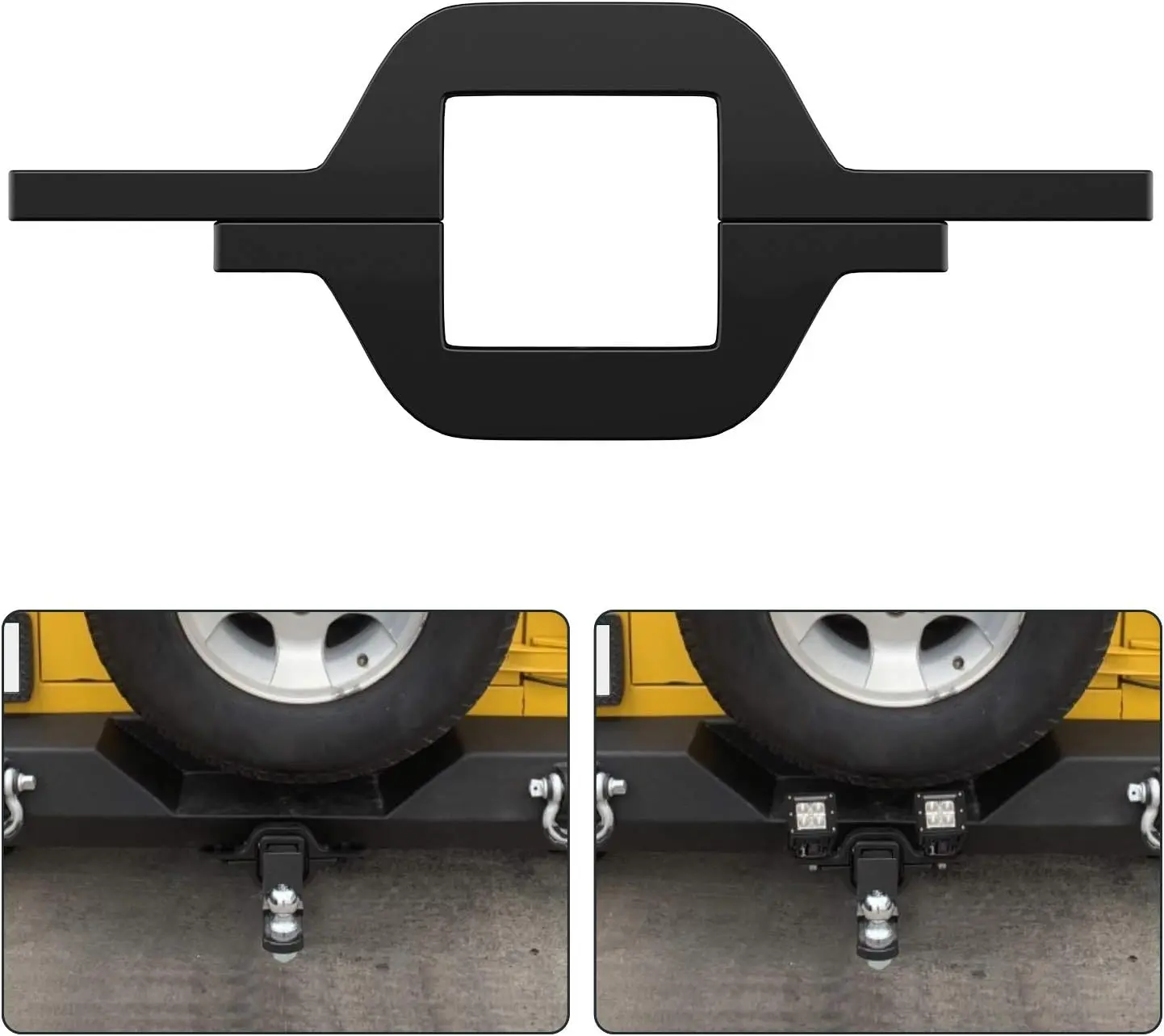 Nilight 2" Universal Tow Hitch Bracket Mounting Kit, LED Car Lights Reverse Road LED Work Light for Truck, SUV, RV Led Backlights