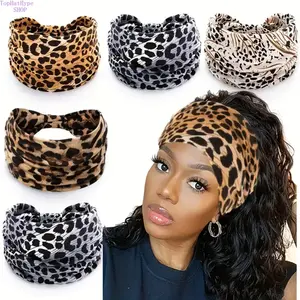 Women's 4/5-Pack Cashew Pattern Headbands, Boho Elastic Cotton Yoga Hair Bands with Headband Hairstyle Compatibility, Sweat-Absorbent Sports Headwear for Fitness, Daily Casual Wear