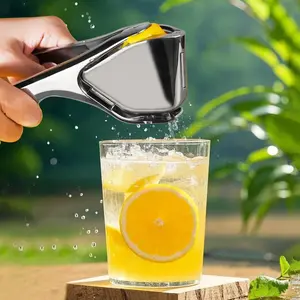 Stainless Steel Citrus Squeezer Manual Lemon Orange Juicer Portable Outdoor Fruit Press