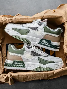 Spring Summer Breathable New Skateboard Shoes, Outdoor Sports Lace-Up Comfort Cool All-Season Wear, Large Size Available, Skateboarding Shoes