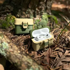 Fishing Tackle Box AirPods Pro 1&2 Case - Outdoor Angler Edition - Secure Latch Design - Fishing Lover - Bass fishing - Angler Gift