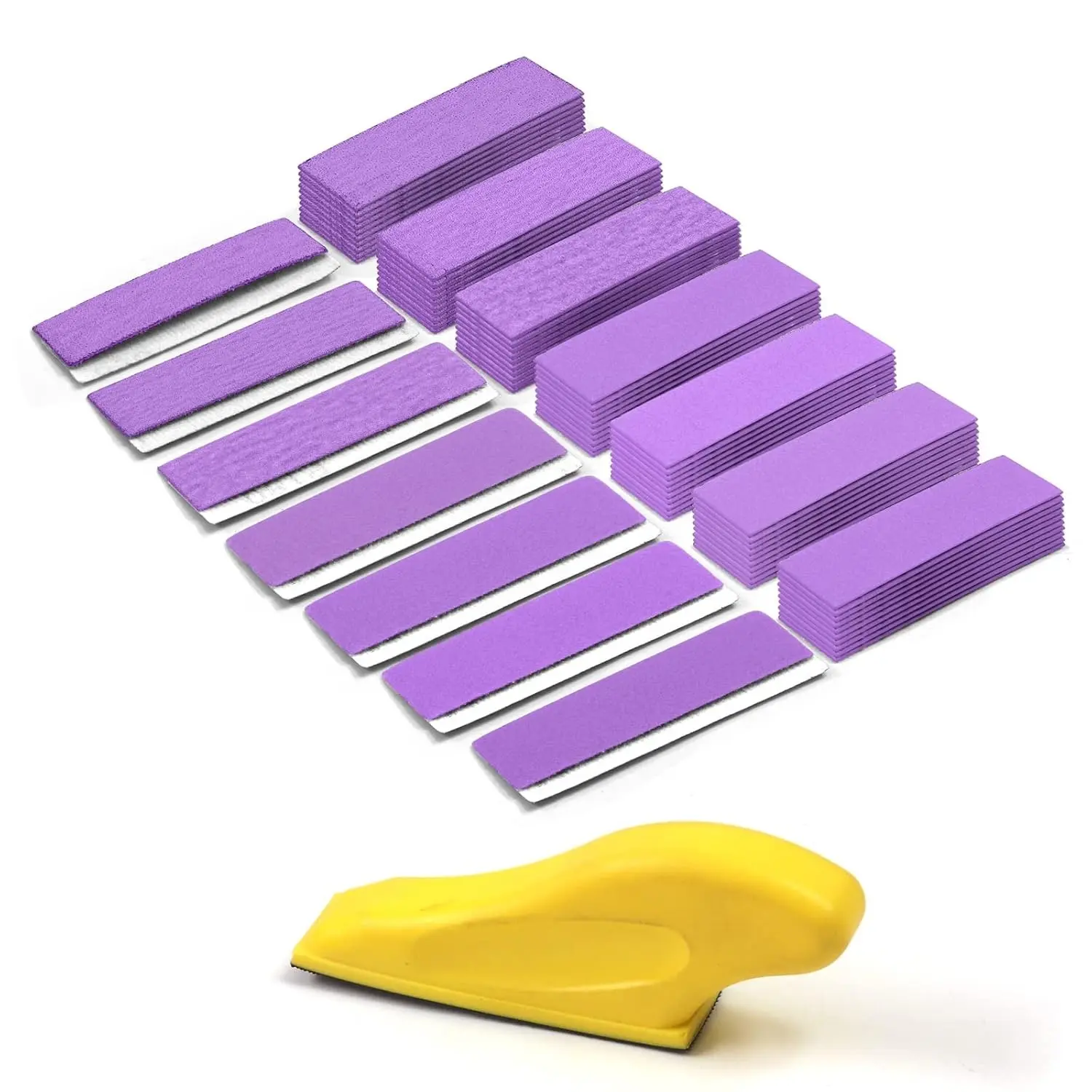 70 Pcs Sand Paper Sanding Block Set,3.5”x 1” Sandpaper Assortment 80/120/180/240/320/400/600 Grit,Micro Detail Sander,Sand Paper for Wood Furniture,Crafts,Woodworking Projects,Tools & Hardware
