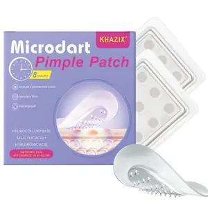 Khazix Micro Needle Patch Set, 9pcs/a Box Acne Patches, Invisible Comfortable Blemish Stickers, Fast Acting for Whiteheads & Swelling, Hydrocolloid Acne Patch