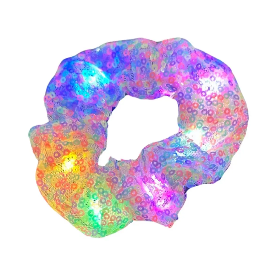 Multi Color Sequin Light Up Scrunchies by Sahara’s Glow Bows