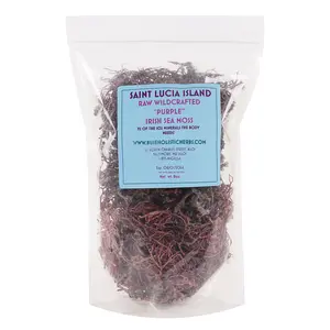 Purple Irish Sea Moss | Organic Raw Sea Moss | Make Gel | Purple Sea Moss | Enriched with Minerals & Nutrients