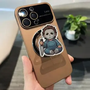 Baby Michael and Friends Halloween Horror Movie Icon magsafe Popsocket Series, Grip for iPhone MagSafe Cases Book Kindle Grip Cute