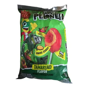 Pelón Peloneta 18 pieces bag flavors Tamarindo/Mango or Chamoy/Watermelon. Net wt 13.33-oz (378g) Mexican candy