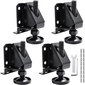 4/8/16 Pack Heavy Duty Leg Leveler, 2-inch Adjustable Height, for Furniture, Table, Cabinets
