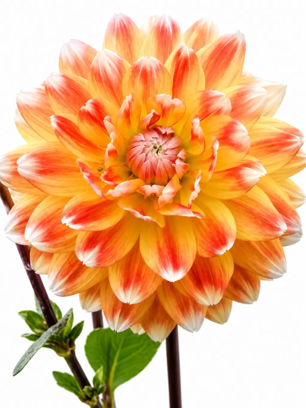 CZ GRAIN 3-Pack Peaches & Cream Dahlia Tubers - Decorative Dahlia Bulbs for Full Sun Outdoor Beds, Borders - Stunning Bi-Color Summer Garden Flowers