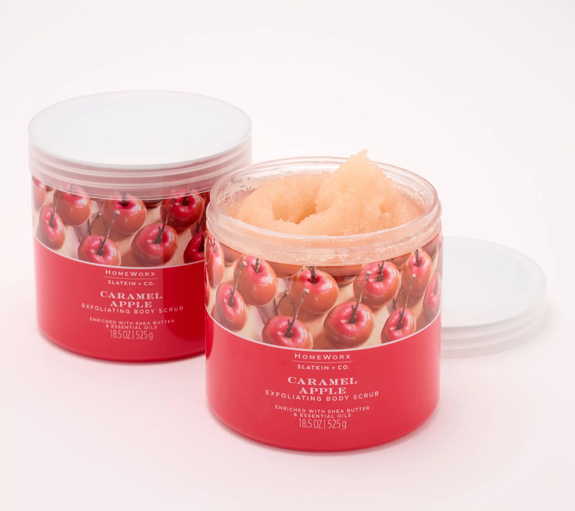 HomeWorx by Slatkin + Co. S/2 19oz Body Scrub - Caramel Apple HomeWorx by Slatkin + Co. S/2 19oz Body Scrub - Caramel Apple