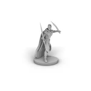 Crystal Folk Duel Wielding Ranger Tabletop DND Gaming Miniature