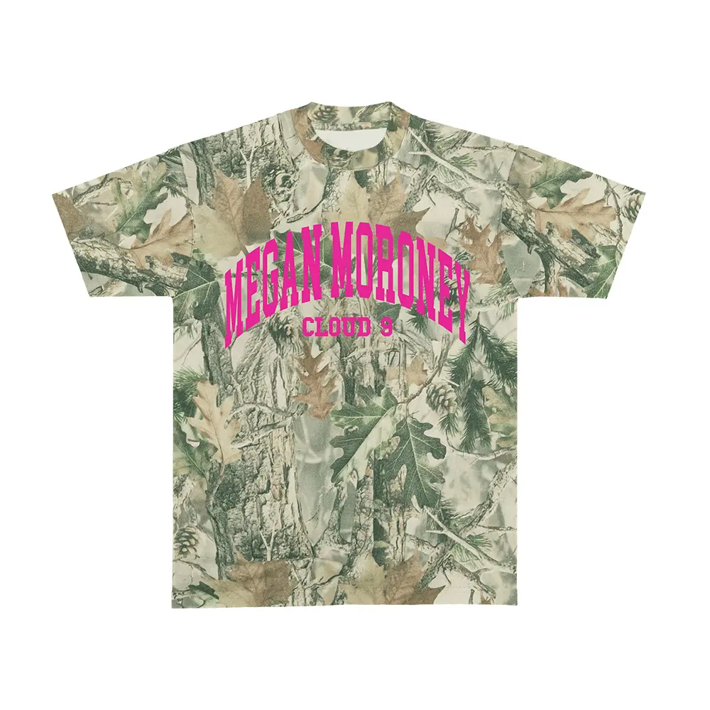 Megan Moroney Cloud 9 Merch Camo Tee Megan Moroney Cloud Nine Tour Merch T-Shirt Fan Gifts  HG