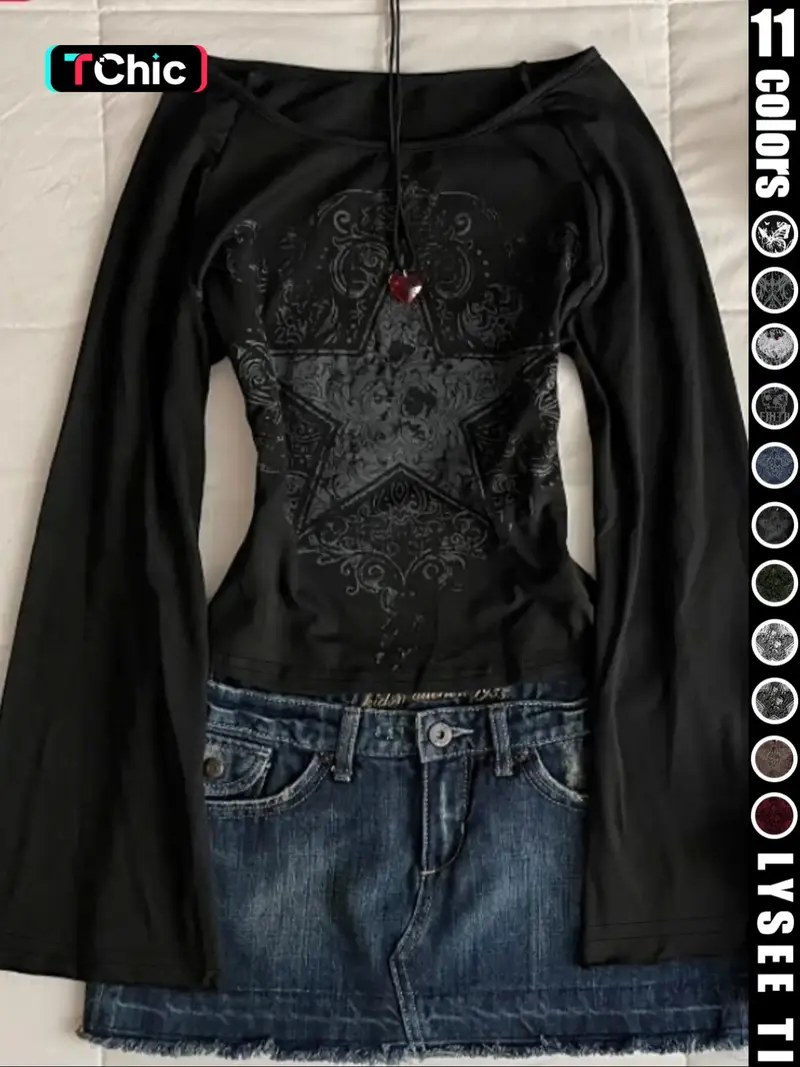 black 2000s top - TikTok Shop