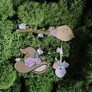 Cottage Witch Enamel Pins Set Witch Hat Potion Bottle Broomstick Premium Quality Gold Plated Magical Pins for Witchcore Fashion