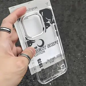 red bull Cool Beverage Design Protective Phone Case For iPhone17 16 15 14 13 12 11 Pro Max Plus Chrome Button Camera Ring Transparent Case