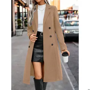 Breasted Lapel tiktok Clasi Double Overcoat