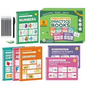 Back to School Magic Learning Kit for Kids | Reusable Preschool Practice Books with Disappearing Pen, Alphabet Numbers Drawing Tracing Activities, Montessori Education Materials, Screen Free Learning Toy, Fine Motor Skills, Kindergarten Supplies Ages 3-6