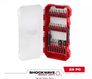 Milwaukee 48-32-4095 SHOCKWAVE Impact Screw Driver Bit Set (25-Piece)