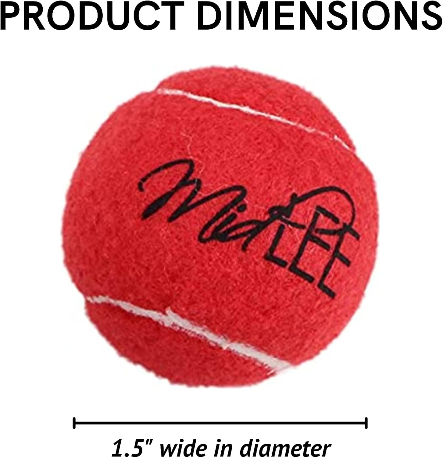 Midlee Red White & Blue Mini Dog Tennis Balls 12 Pack 1.5" Festive Fetch Toys for Small Dogs & Puppies 4th of July Celebrations