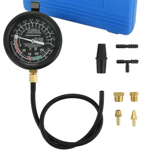 Fuel Pump and Vacuum Tester Gauge Kit Carburetor Pressure Fuel Pressure Tester Automotive Vacuum Gauge Blue