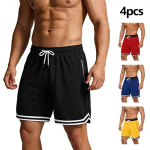 Men’s casual athletic basketball shorts, breathable fabric, zippered pockets, elastic waistband, available in multiple colors, suitable for sports and everyday wear