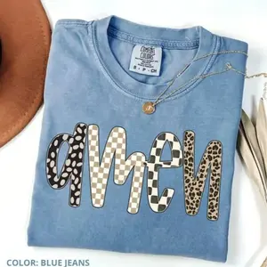 Comfort Colors Amen Shirt, Trendy Women's Religious T-shirt, Bible Verse Apparel, Faithful Gift