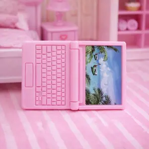 Creative Dollhouse Furniture Simulation Laptop Computer Miniature Dollhouse Decor Crafts Dollhouse Miniature Doll Accessories