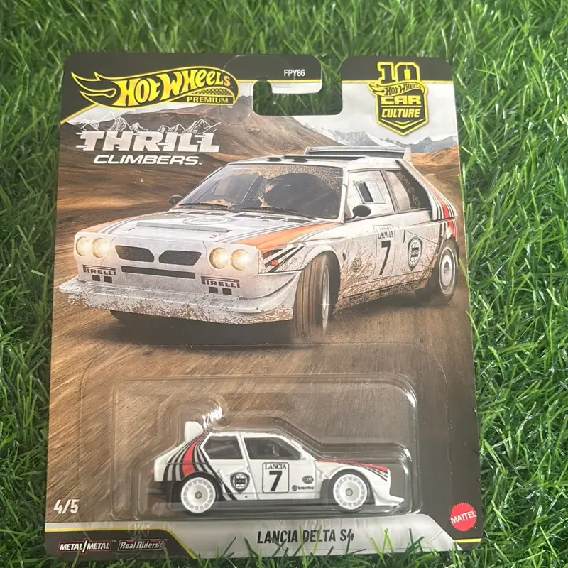Hot Wheels Premium Lancia Delta S4 Die-Cast Toy Car, Collectible Vehicle for Car Enthusiasts