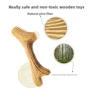 GiGwi is expensive for dog toys, wood-plastic antlers, tooth grinding sticks, puppies, small, medium and large dogs, bite-resistant pet dog toys