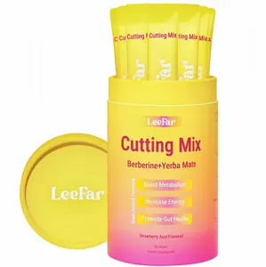 LeeFar Cutting Drink Mix – | QB Strawberry Açaí Flavor – | (30 Servings)