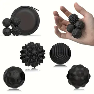 4Pcs Magnetic Decompression Ball Set, 4 Textures With Portable Storage Box, Magnetic Suction Design - Stress Relief Fidget Stress Ball For Hand Exercises, Stress Relief Fidgeting, Anxiety Reducing Ball, Sensory Fidget Relief