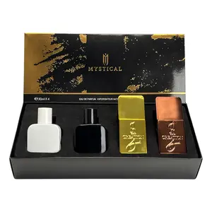 Men's Wood and Amber Perfume Set,Men's cologne fragrance spray, Father's Day Thanksgiving Christmas Valentine's Day Gift Set , 30ml*4(1.0FL.OZ.*4)