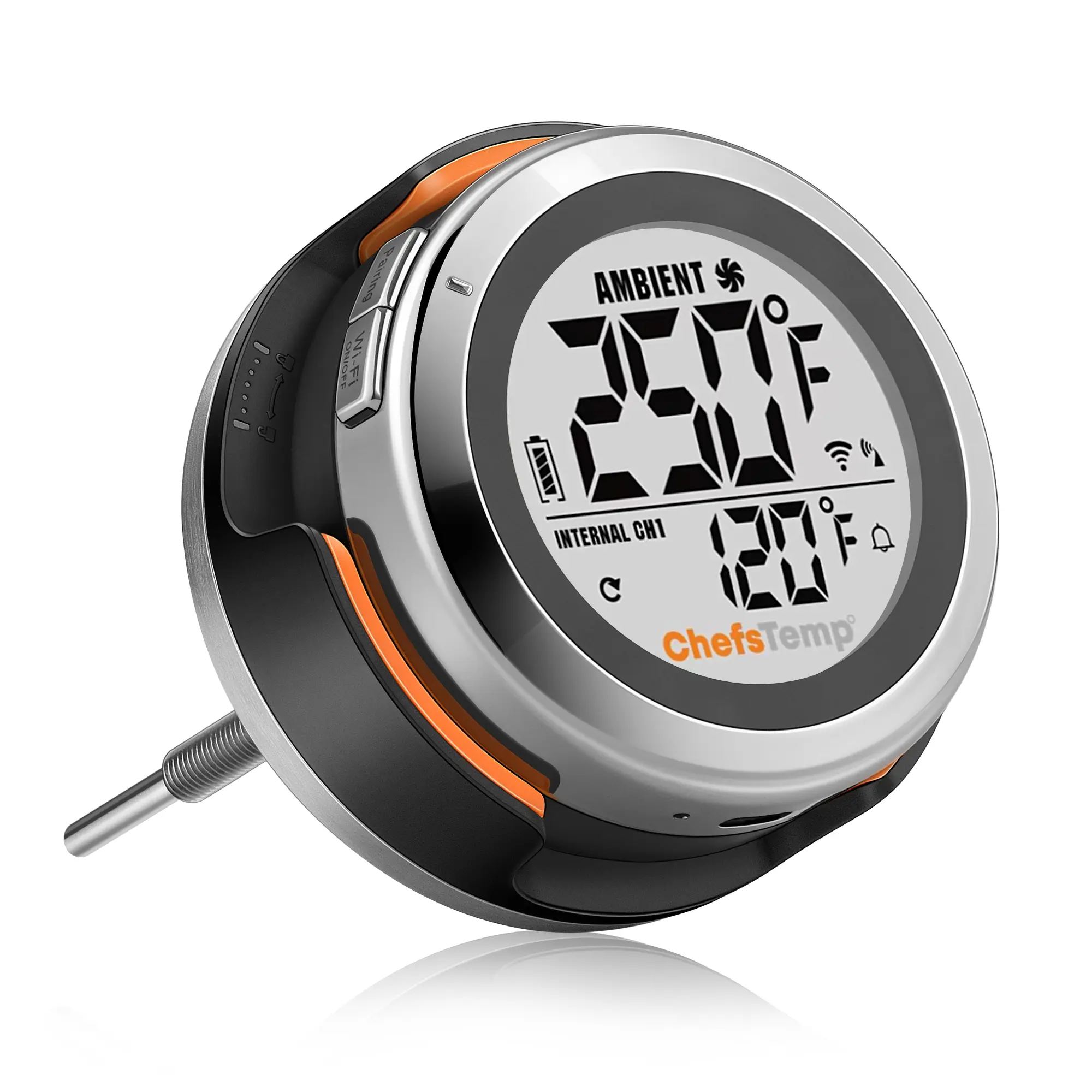 ProTemp S1 Patented Smart Grill Gauge Thermometer Hub with Wi-Fi & Bluetooth - Digital Display Temperature Accessory for Weber, Kamado Joe Grills, Offset Smokers - Grill, Meat, Outdoor Smoker Barbecue Thermometers Replacement