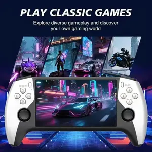 2026 New Sf3500 Upgrade Handheld Game Console, Portable Gaming Host, 5-Inch IPS Full HD Screen, 3000mah Long Battery Life, Ideal for Gamers