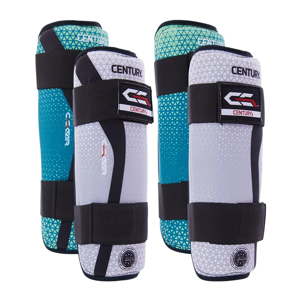 WAKO-Approved Sport Discipline Shin Guards, Imported Sports Protective Gear with New Tech Durable Secure Hook-and-Loop Straps for Combat, Tournament Training