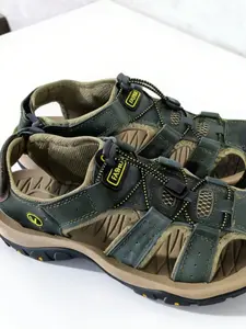 Men's Summer Fashion Lightweight Breathable Sandals, Anti-Slip Rubber Sole, Soft Comfort Casual Outdoor Hiking Shoes, All Seasons