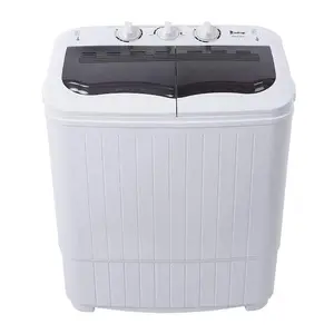 Ubesgoo Portable Washing Machine 14.3 Lbs, Compact Mini Washer Machine & Dryer Combo, Small Twin Tub Washer with Spin Cycle for College Rooms, Apartments, Dorms, RV' s