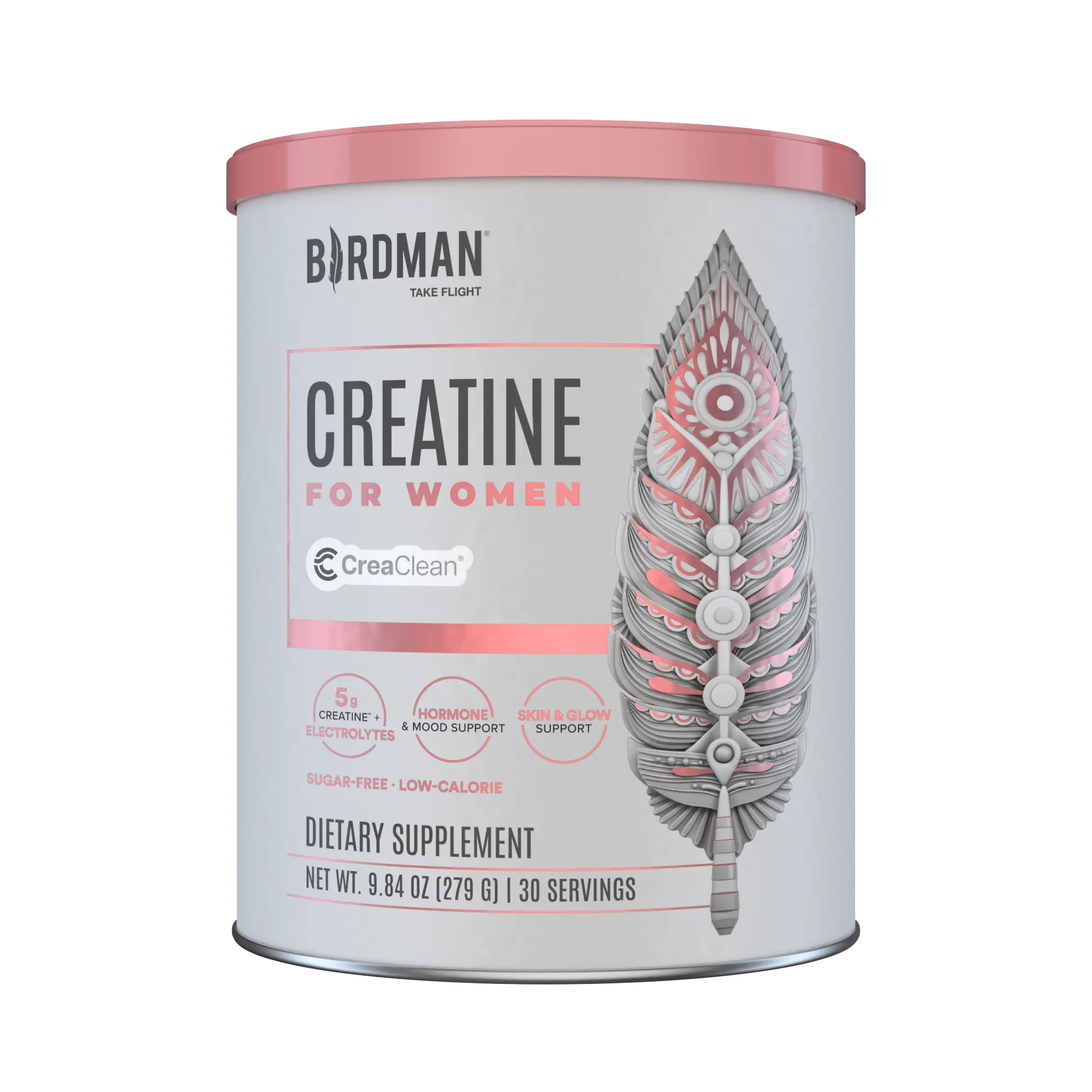 Birdman Women's Creatine Supplement with Inositol, Electrolytes, Vitamins - 9.84 oz for Nail Health, Fitness Performance, Post-Workout Recovery