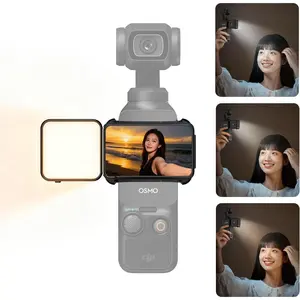 Fill Light (3hr  Life) for   Pocket 3 Gimbal Cam Creator Combo/Xtra Muse Accessories, 6000K Rechargeable Mini LED Video Light Attachment, Brightness 3 Levels Adjustable