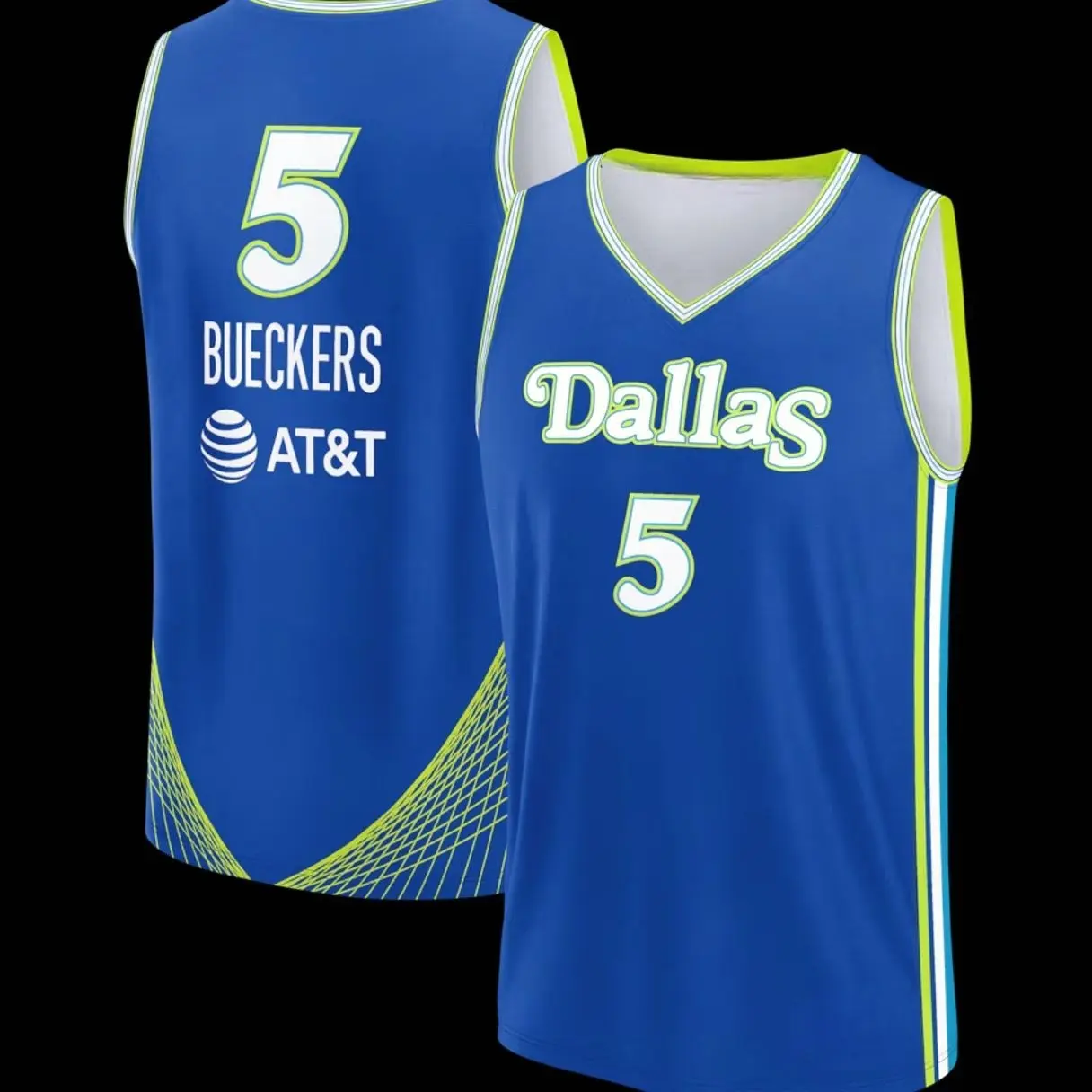Unisex Football #5 Bueckers Dallas Team Fast Break Replica Jersey - Rebel Edition - Royal