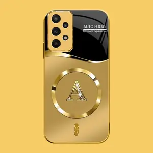 Suitable for [Galaxy A23] high-end MagSafe phone case，Choose from any of the 26 letters， The pattern features a printed effect and is not 3D-dimensional YM99