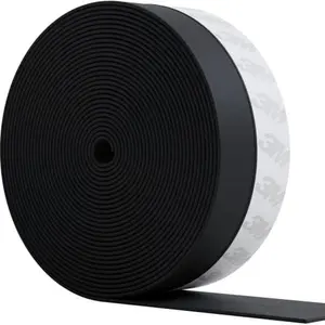 33 Feet Self Stick Silicone Door Seal Strip for Windows, Doors, Weatherstrip Draft Stopper Weather Stripping Tape Roll Exterior Door Frame Sealers